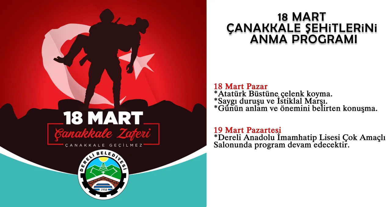 18 Mart Çanakkale Şehitlerini Anma Programı