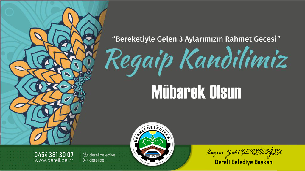Başkanımızın Regaip Kandili Mesajı
