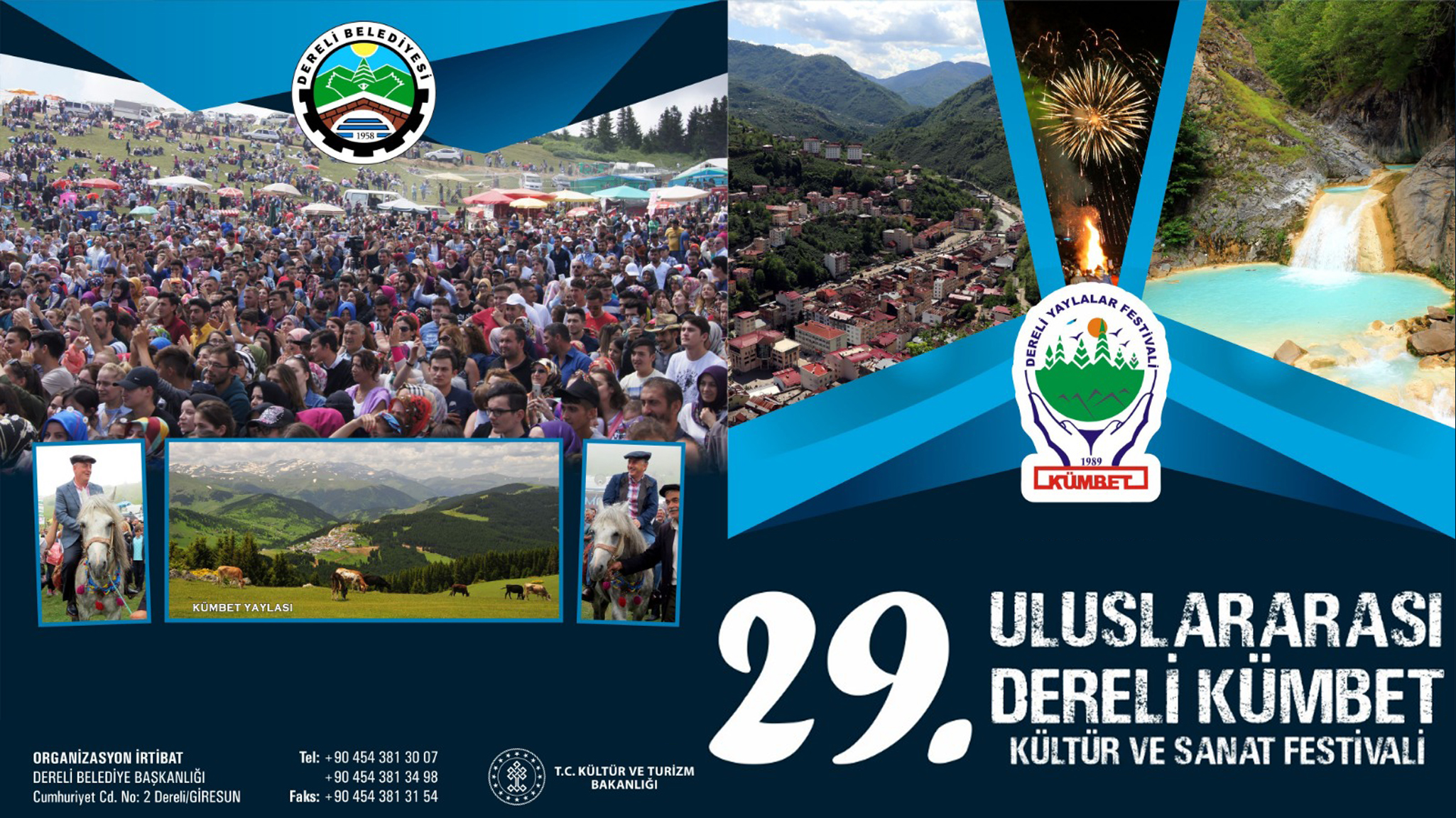 29. Uluslararası Dereli Kümbet Kültür ve Sanat Festivali 26-28 Temmuz Tarihlerinde Yapılacaktır