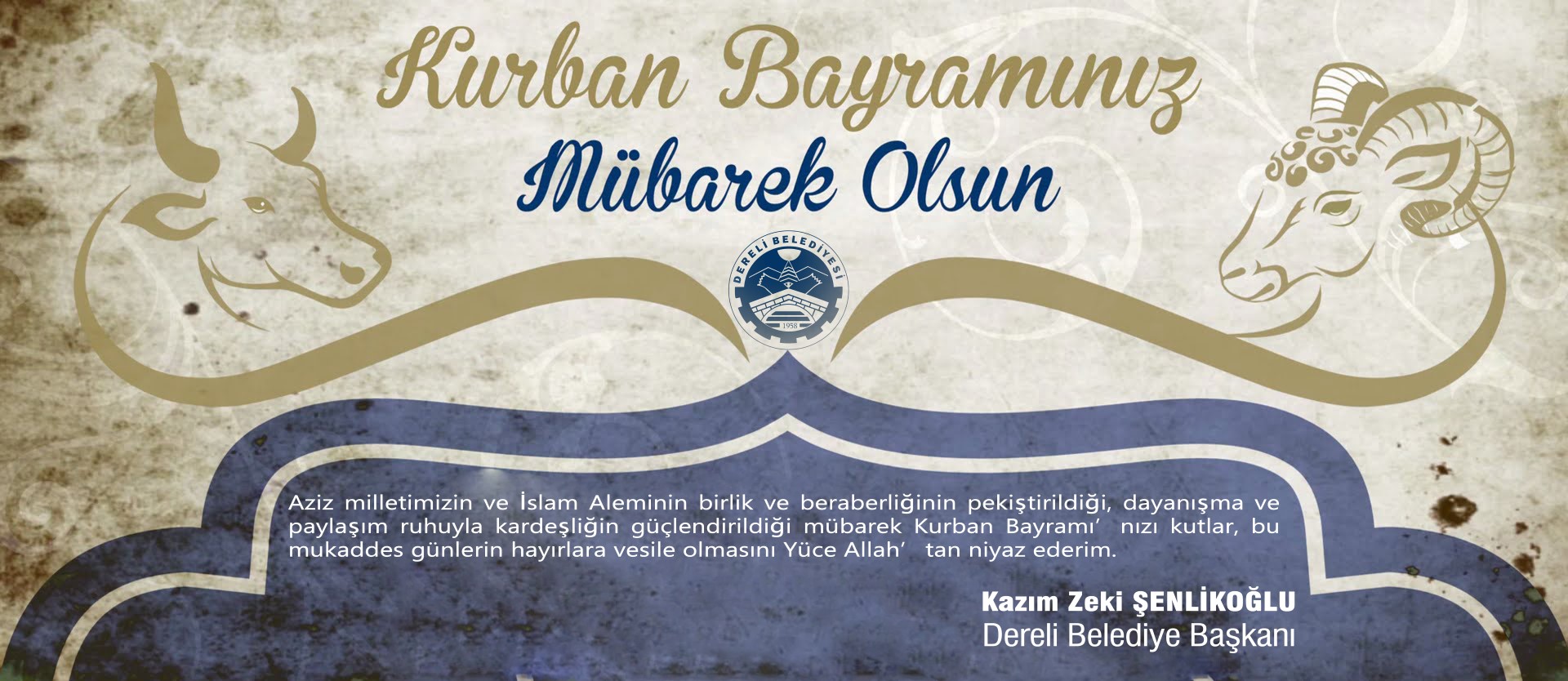 Başkanımız Kazım Zeki ŞENLİKOĞLU'nun Kurban Bayramı Mesajı